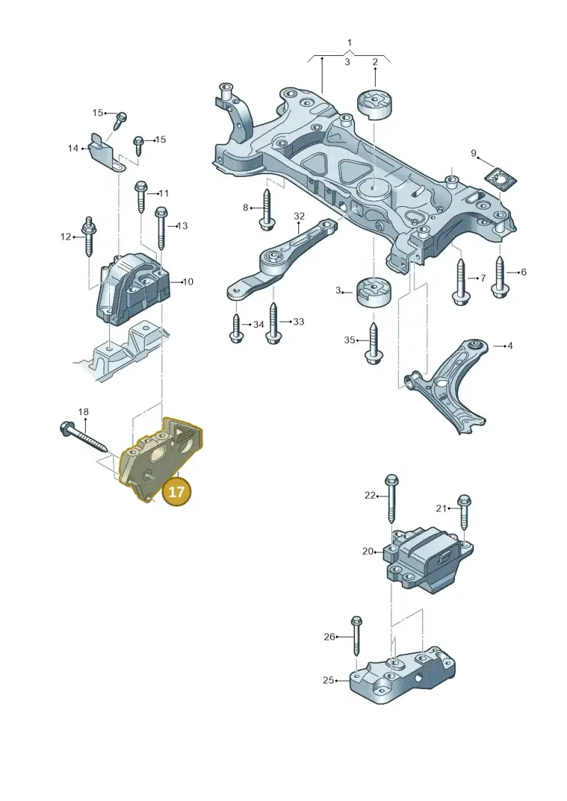 022199354S — Volkswagen New Passat (2011-2015) diagram 691199300, position 17