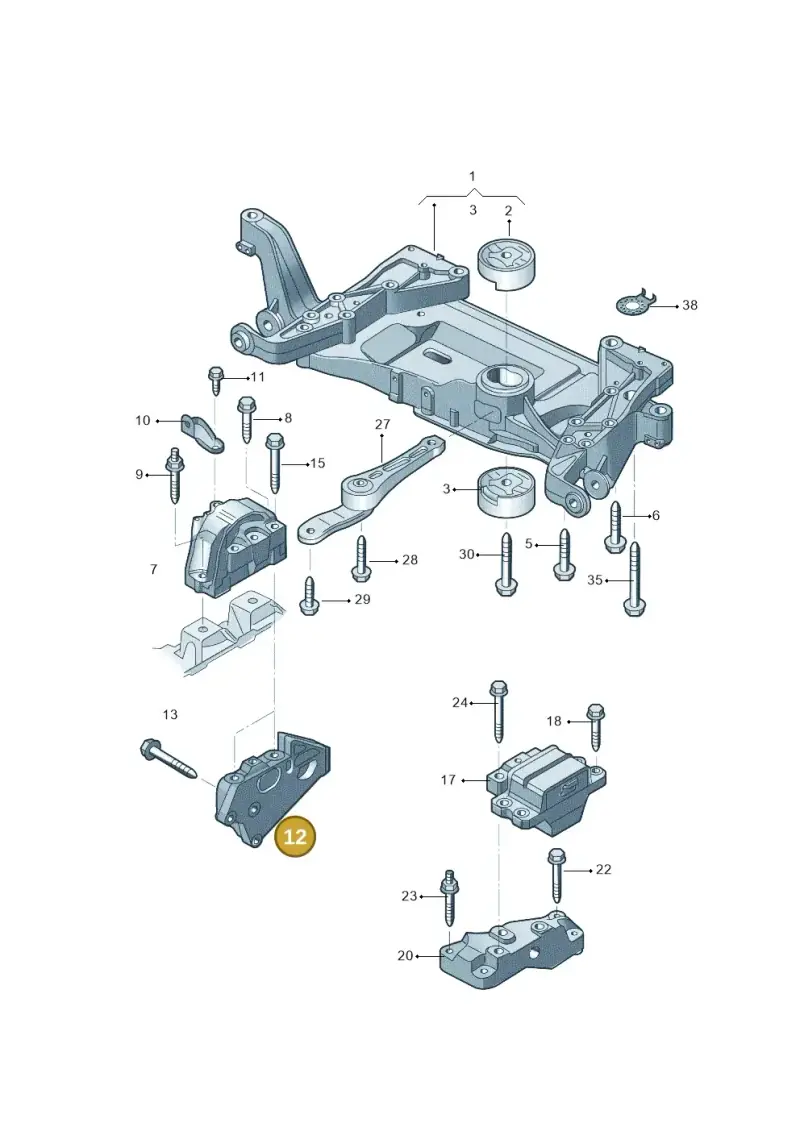 022199354S — Volkswagen New Passat (2011-2019) diagram 714199300, position 12