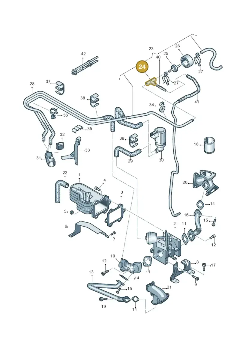 022201943 — Volkswagen PHAETON                08> (2007-) diagram 258131500, position 24