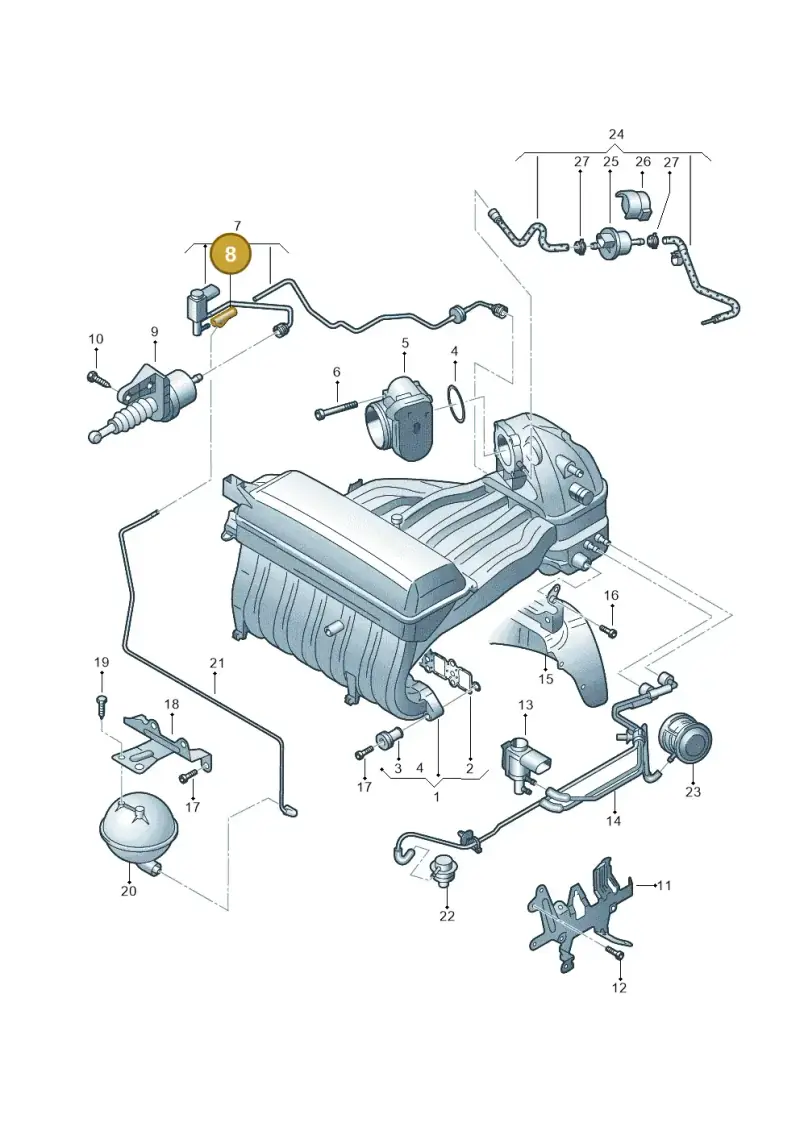 022201943 — Volkswagen Transp. caravelle (2008-2009) diagram 410133800, position 8