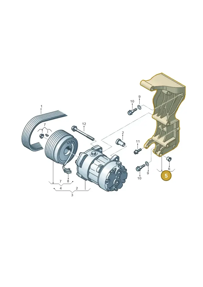 022260087D — Volkswagen Transp. caravelle (2008-2009) diagram 410260050, position 5