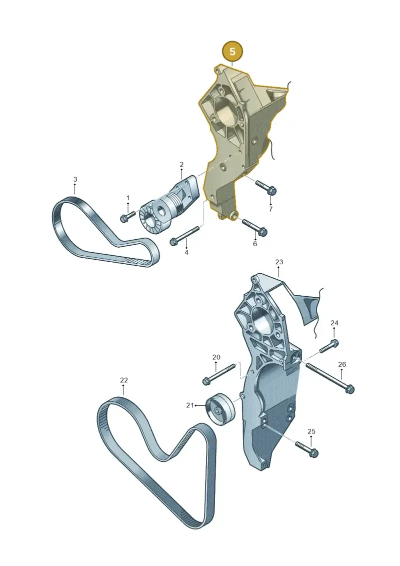 022260089M — Volkswagen EOS 2.0 (2008-2010) diagram 210903500, position 5