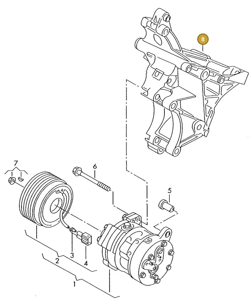 022260089M — Volkswagen OTTO-IND.-MOT.         77> (1977-) diagram 423260000, position 8