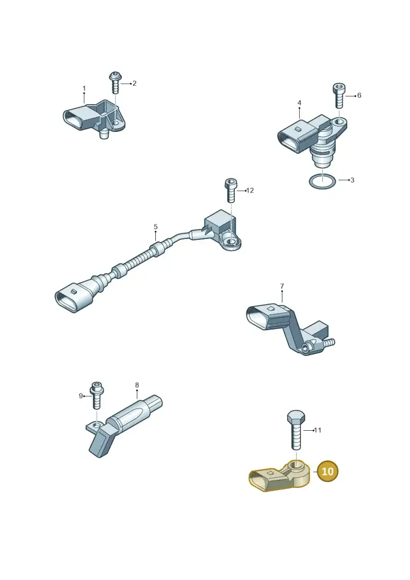 022905376 — Volkswagen 3C0 platform diagram 672906000, position 10