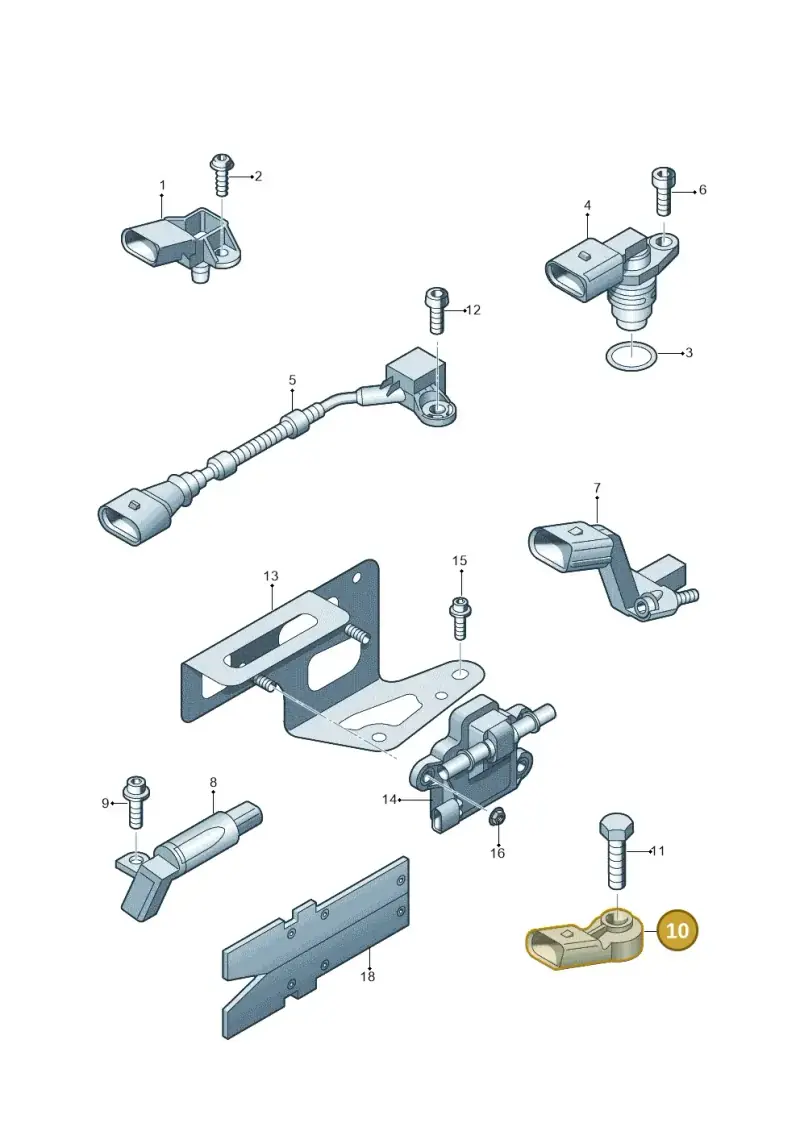 022905376 — Volkswagen Passat saloon (2010-2015) diagram 702906000, position 10
