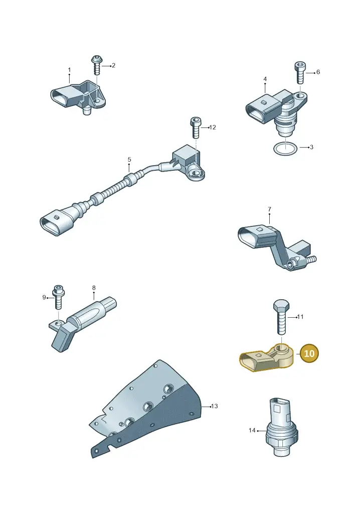 022905376 — Volkswagen Passat CC (2011-2016) diagram 693906000, position 10