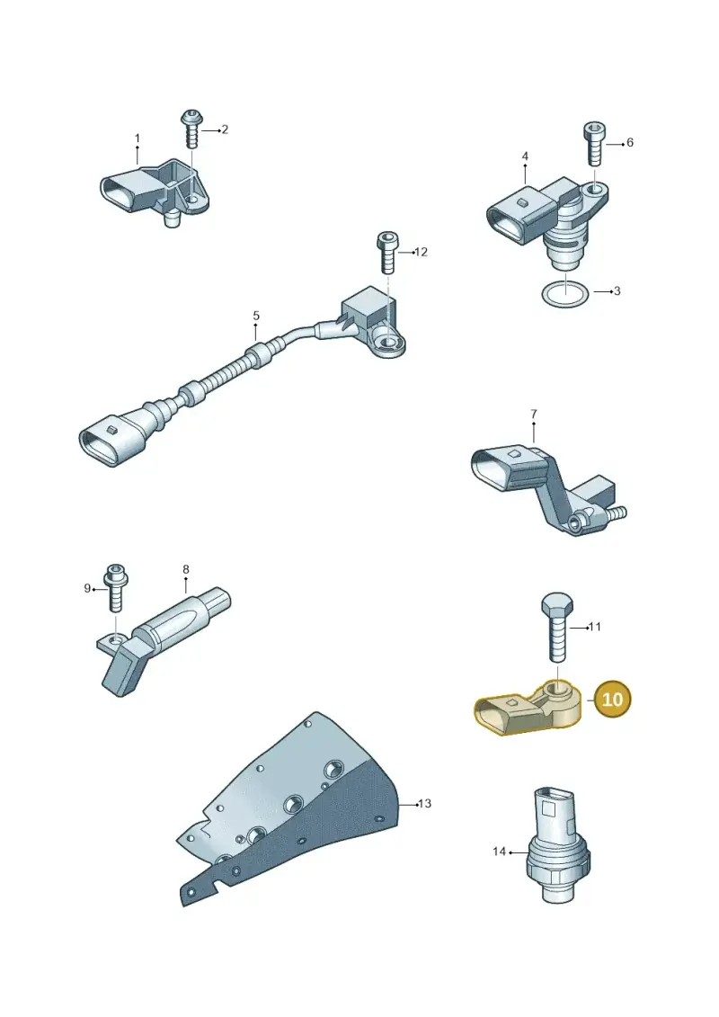 022905376 — Volkswagen Passat CC (2011-2016) diagram 693906000, position 10