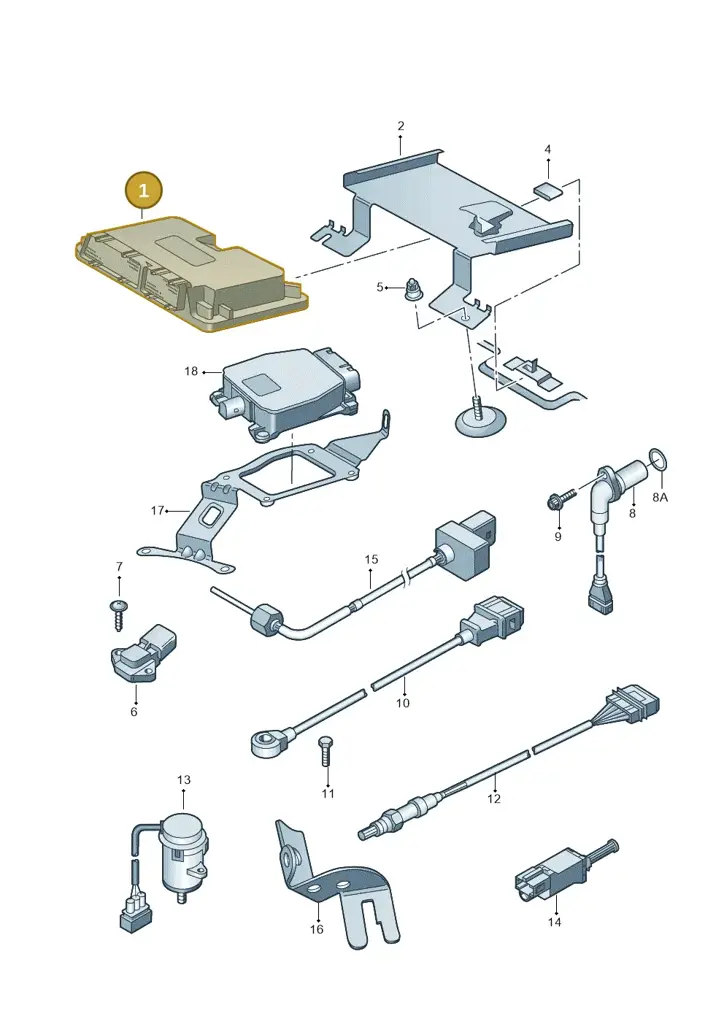 022906032E — Volkswagen Golf (1998-2000) diagram 194906000, position 1