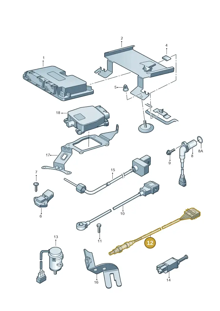 022906262S — Volkswagen Jetta/Wagon (2002-2006) diagram 194906000, position 12