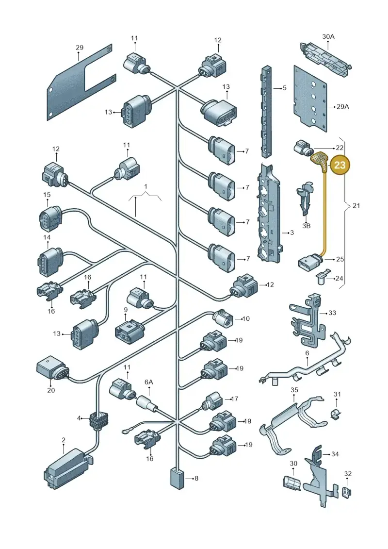 022971921 — Volkswagen Touran 2.0 (2010-2015) diagram 474971150, position 23