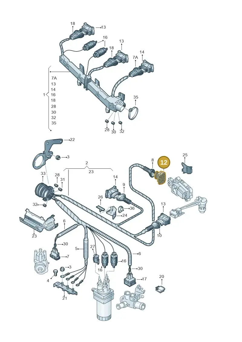025906238B — Volkswagen POLO CLASSIC/VARIANT (1996-1999) diagram 159971010, position 12