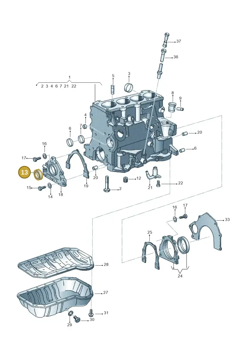 026103085E — Volkswagen CADDY-KOMBI/KASTENW.   06> (2005-) diagram 303103210, position 13