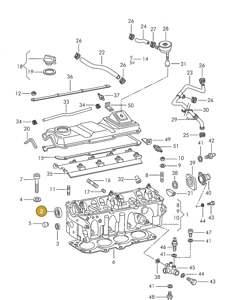 026103085E — Volkswagen 325 platform diagram 311103500, position 2