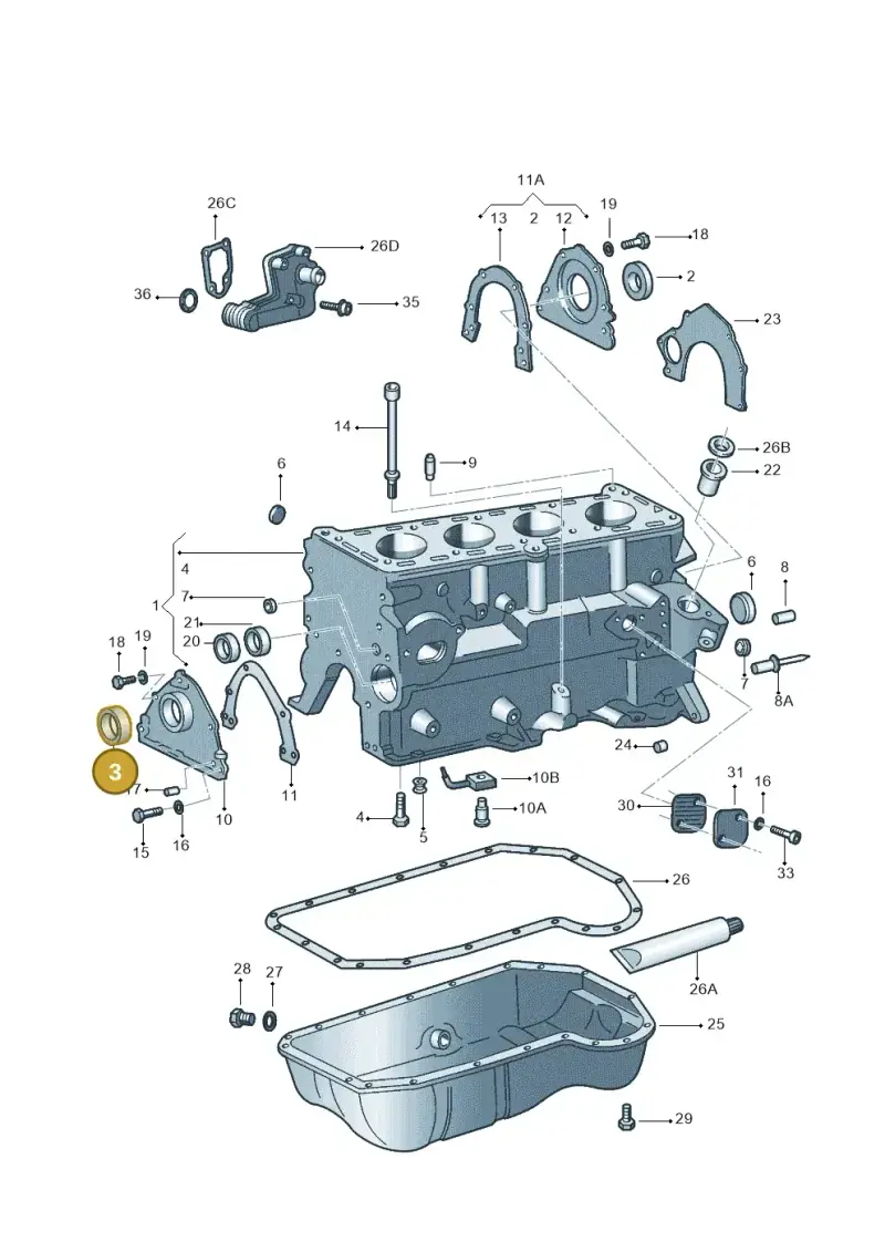 026103085E — Volkswagen CADDY-KOMBI/KASTENW.   06> (2005-) diagram 303103100, position 3