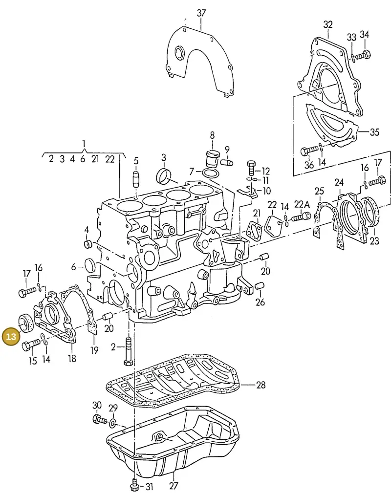 026103085F — Volkswagen Transporter            96 (1996-1996) diagram 117103100, position 13