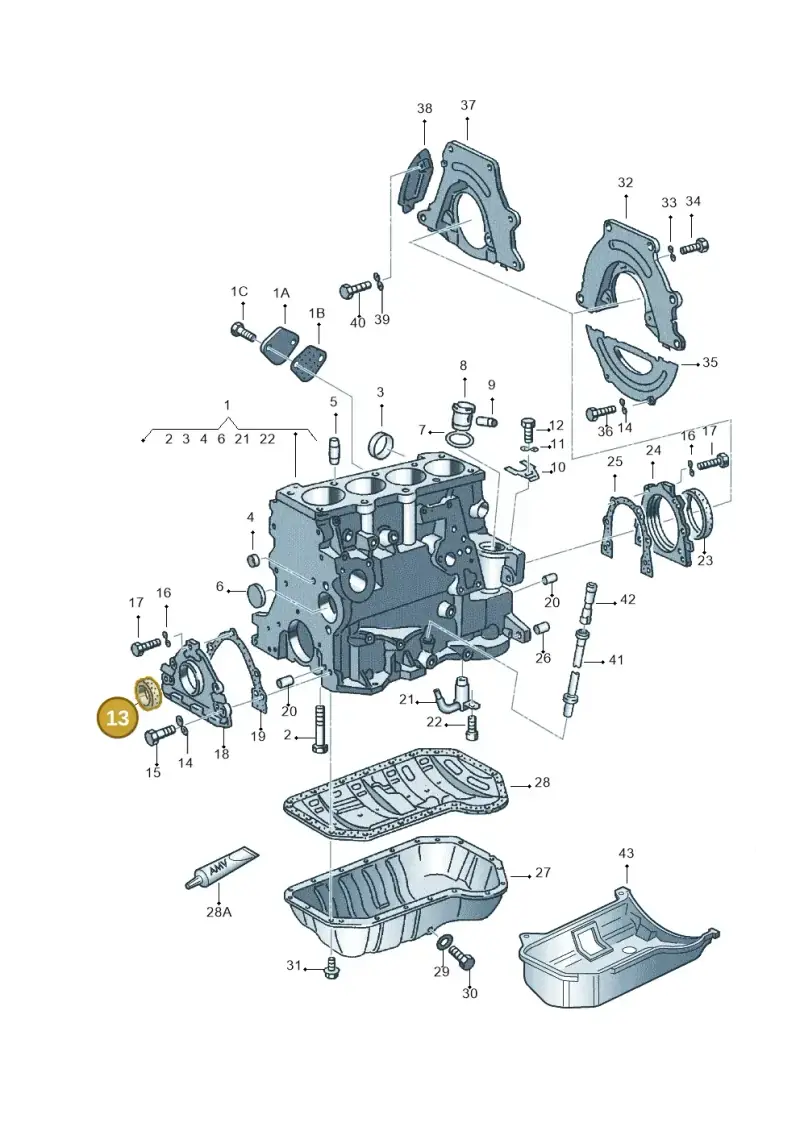 026103085F — Volkswagen Transporter            96 (1996-1996) diagram 117103200, position 13