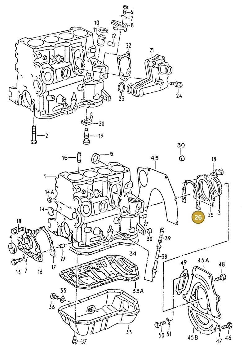 026103181B — Volkswagen POLO CLASSIC/VARIANT (1999-2001) diagram 128103100, position 26