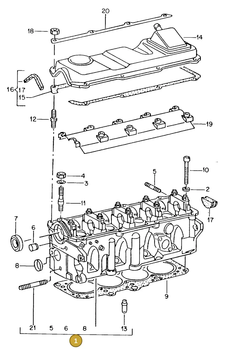 026103351Q — Volkswagen TIPO 2 (MEX) (1971-2001) diagram 115007000, position 1