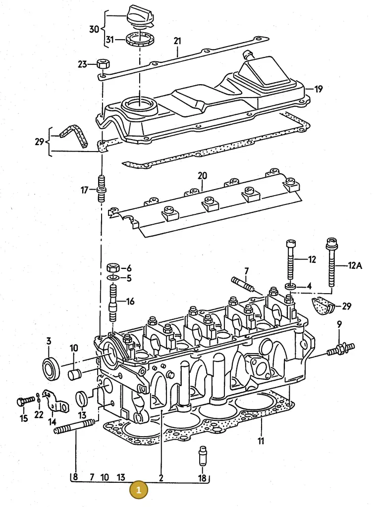 026103351Q — Volkswagen Passat (1989-1991) diagram 084005000, position 1