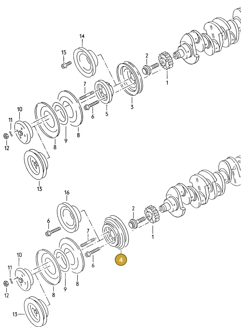 026105243A — Volkswagen Rabbit Conv./Cabrio (1983-1993) diagram 008006200, position 4
