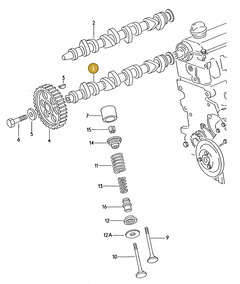 026109101A — Volkswagen Passat syncro (1991-1993) diagram 013012100, position 1