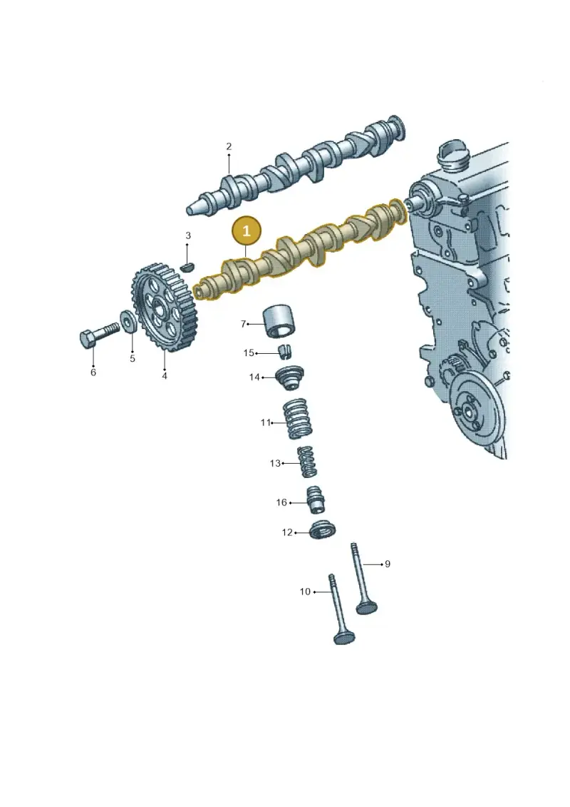 026109101A — Volkswagen Passat (1994-1997) diagram 117109100, position 1
