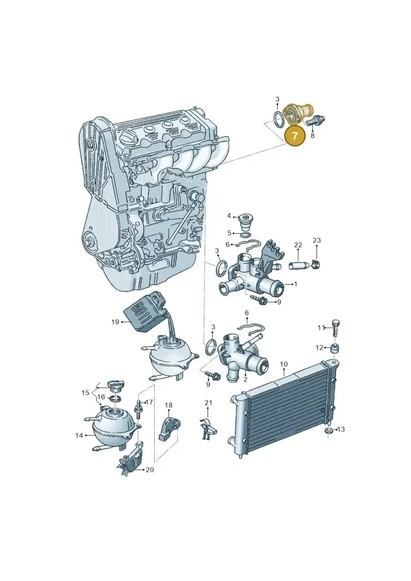 026121144E — Volkswagen CADDY-KOMBI/KASTENW.   06> (2005-) diagram 138121700, position 7