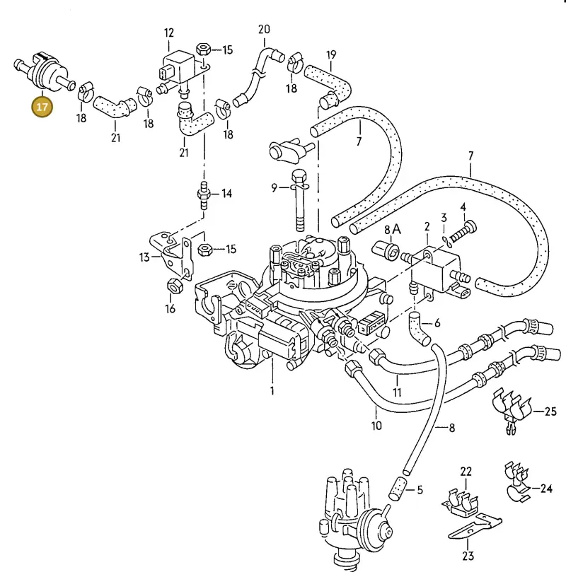 026133517 — Volkswagen Passat (1989-1991) diagram 084037000, position 17