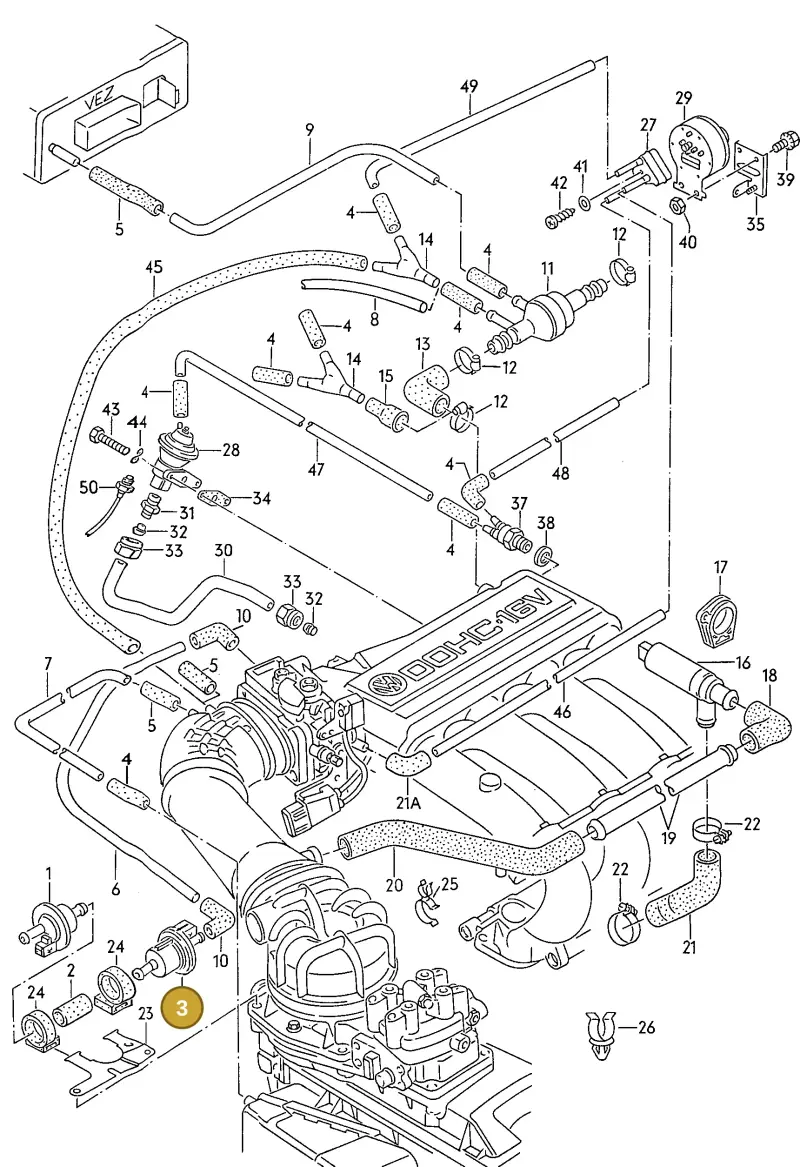 026133517 — Volkswagen Passat (1991-1993) diagram 084036400, position 3