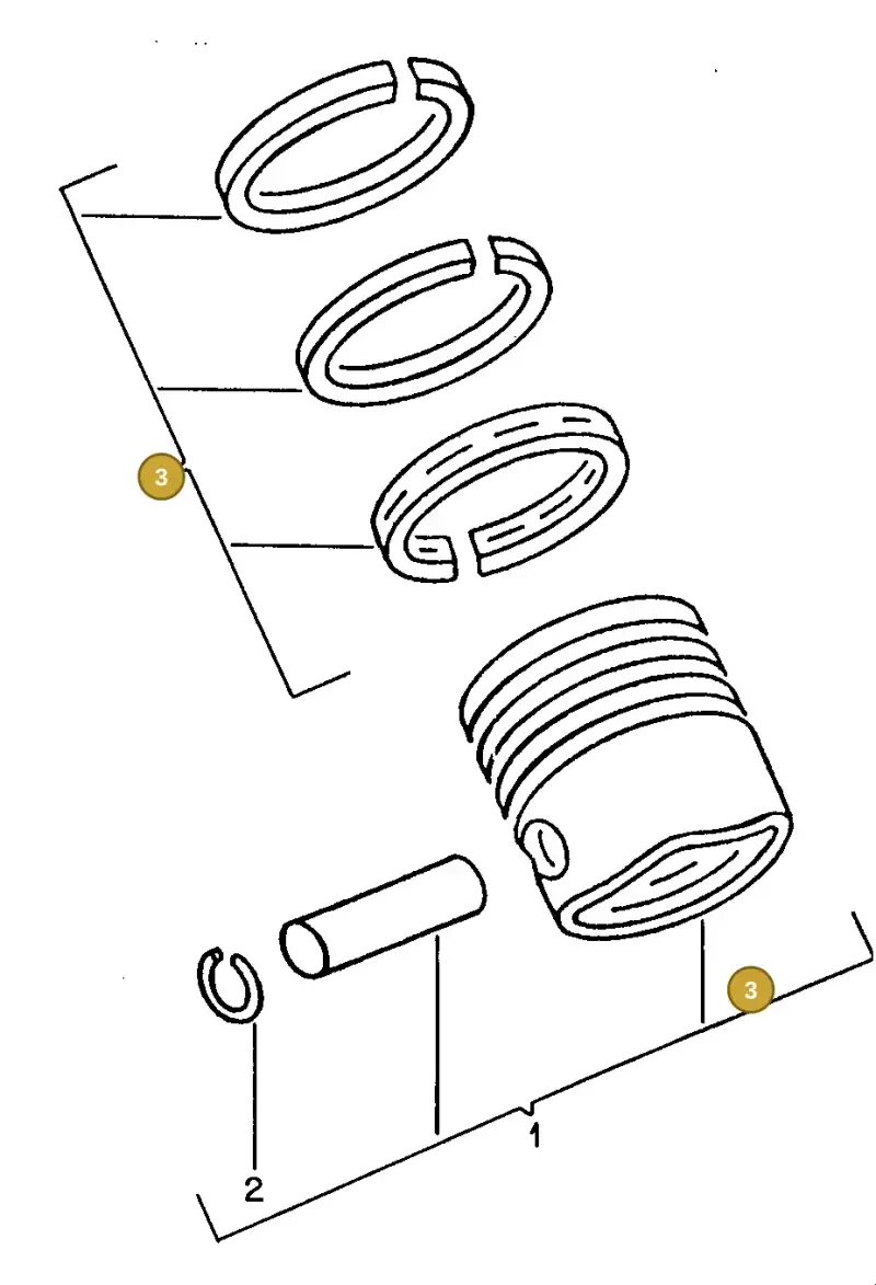 026198151A — Volkswagen Golf/Jetta  "USA","MEX"89>92 (1988-1992) diagram 042005000, position 3