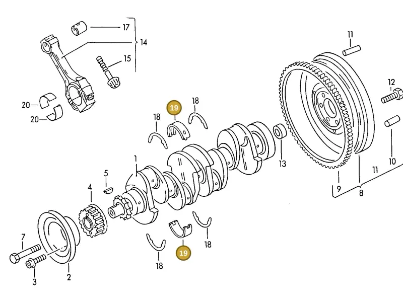026198491A — Volkswagen POLO CLASSIC/VARIANT (1996-1999) diagram 121105050, position 19