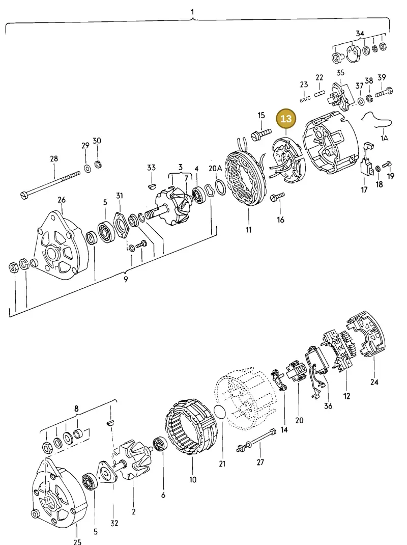 026903359 — Volkswagen Jetta                  87 (1986-1987) diagram 043100000, position 13