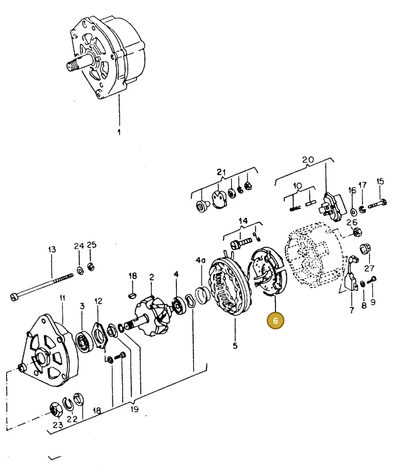 026903359 — Volkswagen GOLF,JETTA (MEX) (1987-1992) diagram 108148000, position 6
