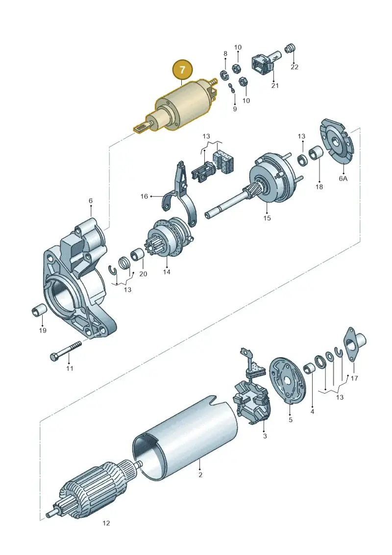 026911287 — Volkswagen Passat syncro (1991-1993) diagram 084167000, position 7