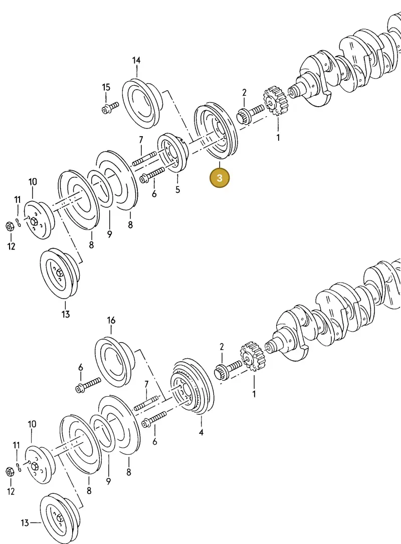 027105255 — Volkswagen Scirocco (1983-1989) diagram 008006200, position 3
