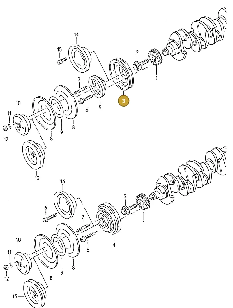 027105255 — Volkswagen Jetta                  89 (1988-1989) diagram 092006100, position 3