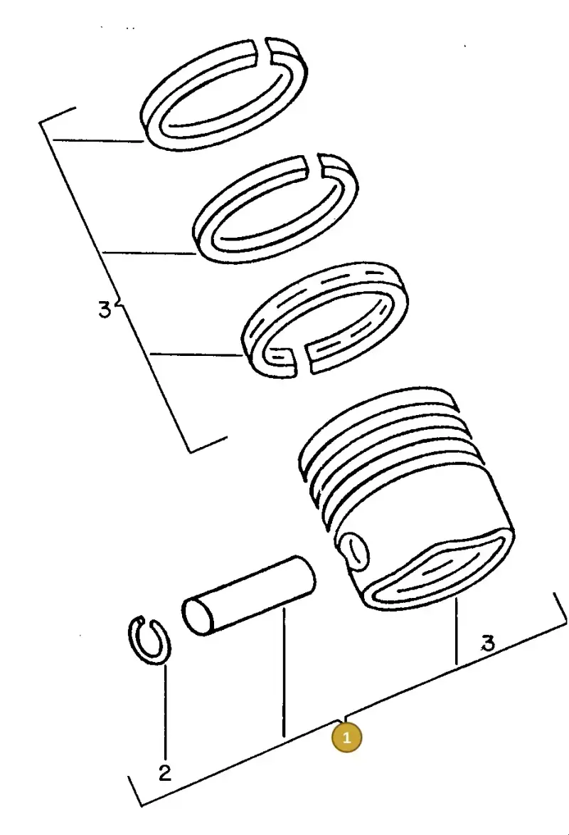 027107065 — Volkswagen Golf/Jetta  "USA","MEX"89>92 (1988-1992) diagram 042005000, position 1