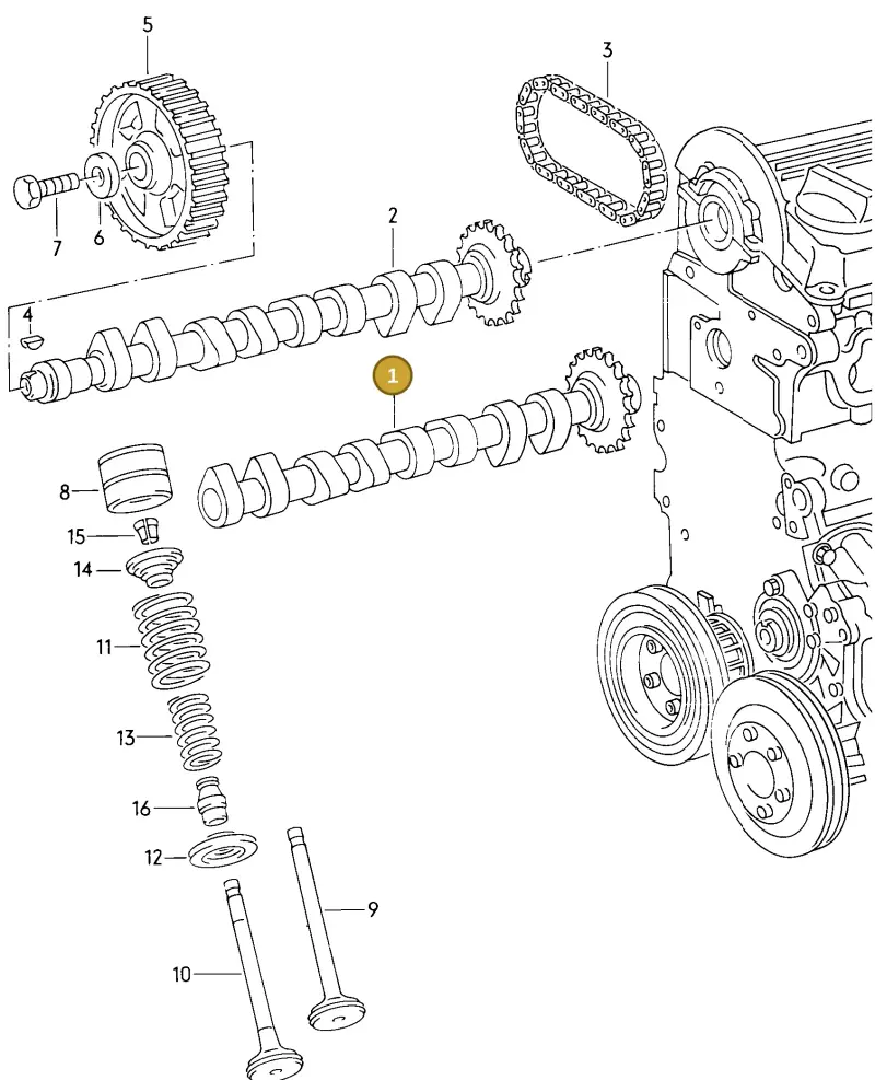027109021AL — Volkswagen Passat (1991-1993) diagram 013012150, position 1