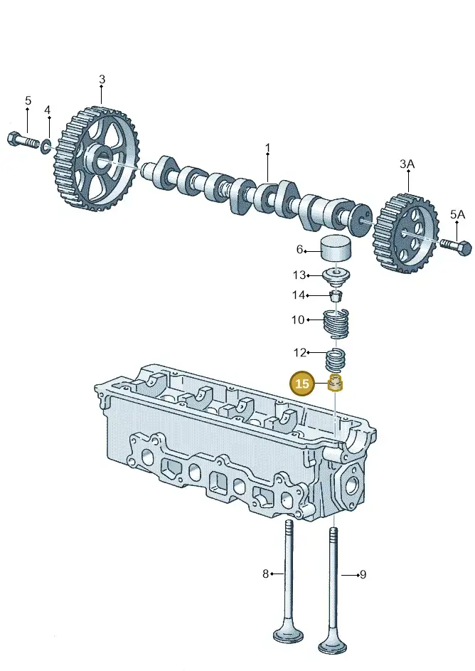 027109675 — Volkswagen Polo (2008-2009) diagram 121109050, position 15