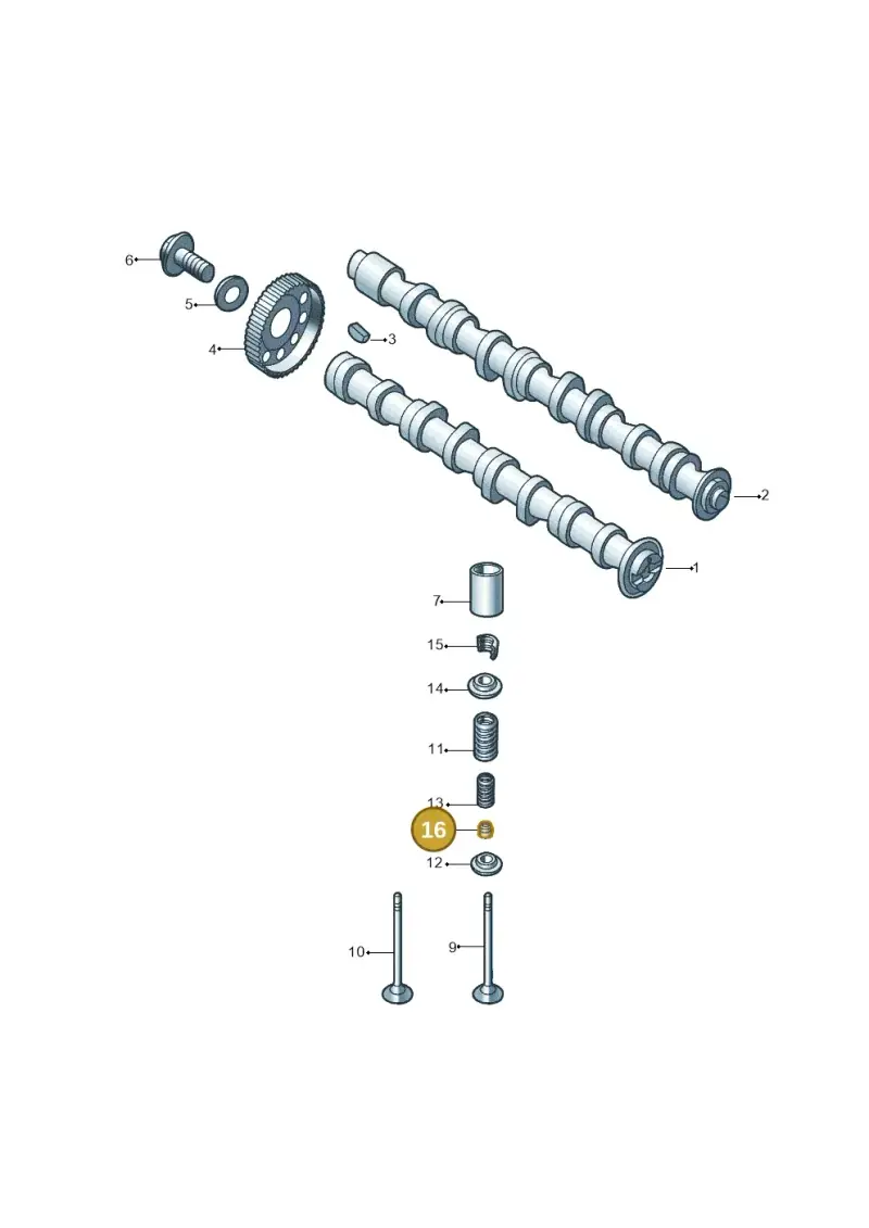 027109675 — Volkswagen Jetta (2014-2017) diagram 789109260, position 16