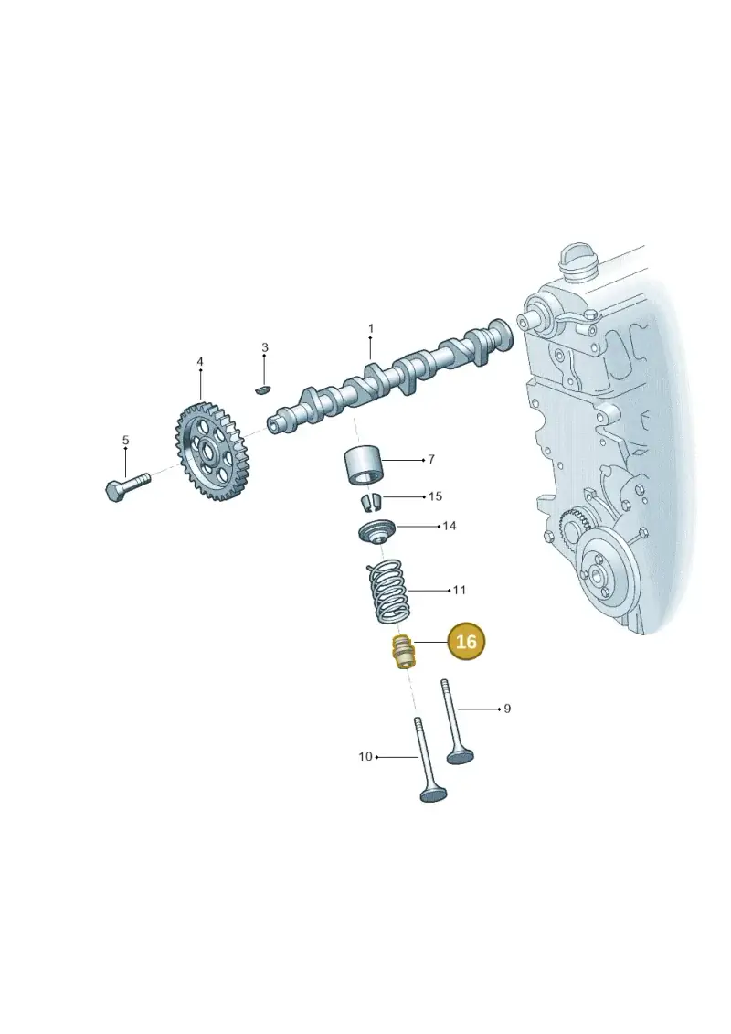 027109675 — Volkswagen Jetta 2.0 (2015-2015) diagram 880109300, position 16