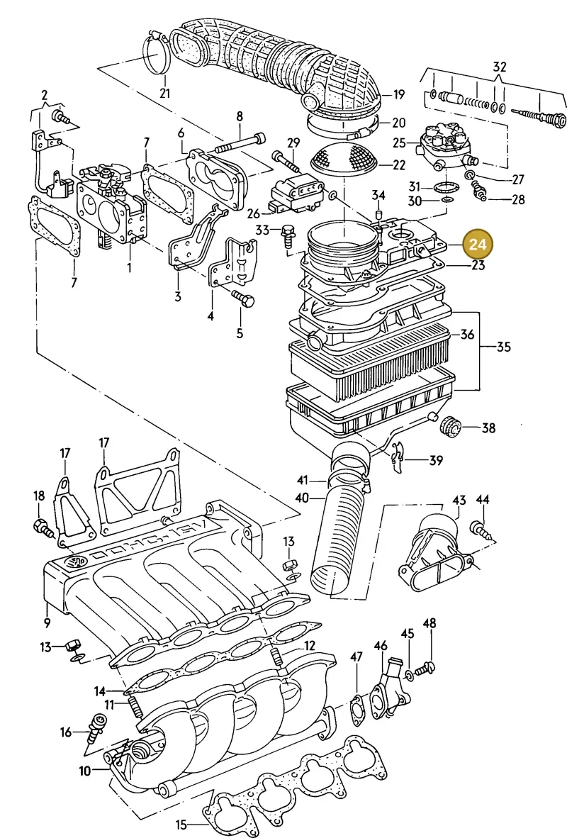 027133471 — Volkswagen Scirocco (1983-1989) diagram 013048500, position 24