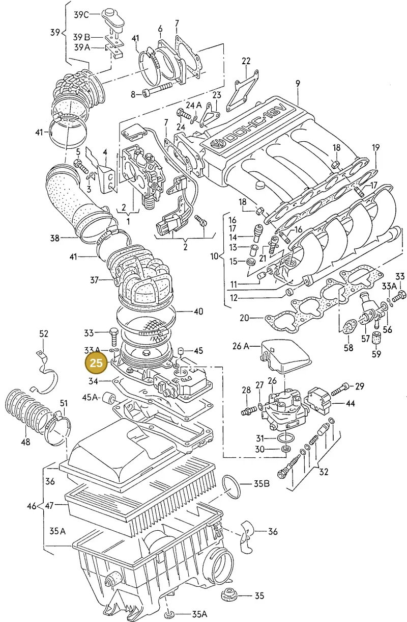 027133471 — Volkswagen Passat (1991-1993) diagram 076039000, position 25