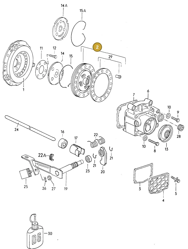 027141033SX — Volkswagen Scirocco (1983-1989) diagram 007053000, position 2