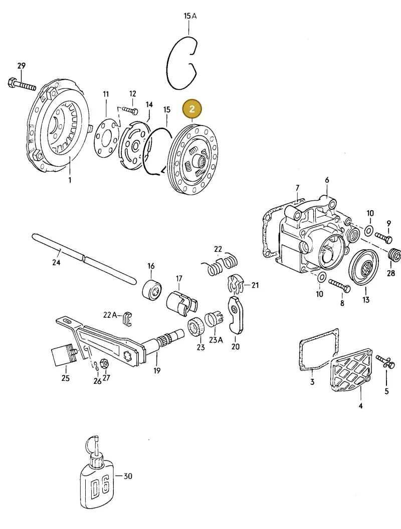 027141033SX — Volkswagen Jetta (1989-1991) diagram 014059000, position 2