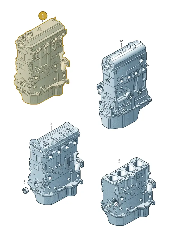 028100031FX — Volkswagen GOLF VAR./VENTO (1996-1999) diagram 162100100, position 1