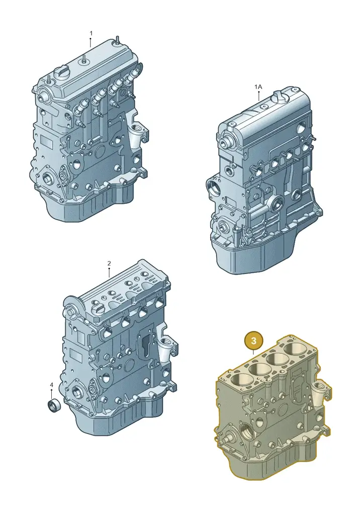 028100103HX — Volkswagen GOLF VAR./VENTO (1996-1999) diagram 162100100, position 3