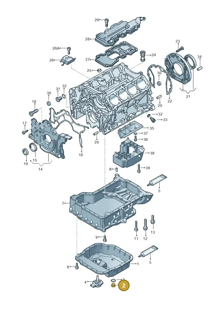 028103059A — Volkswagen Phaeton 4motion (2010-2016) diagram 274103100, position 2