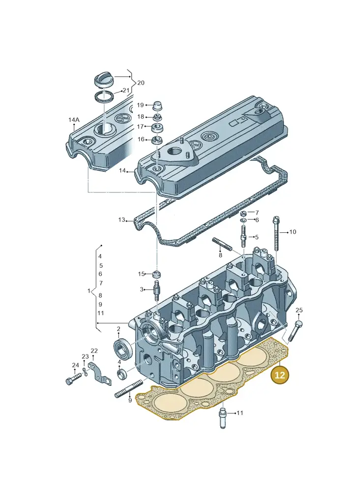 028103383AH — Volkswagen Transporter 96 (1996-1996) diagram 127103450, position 12