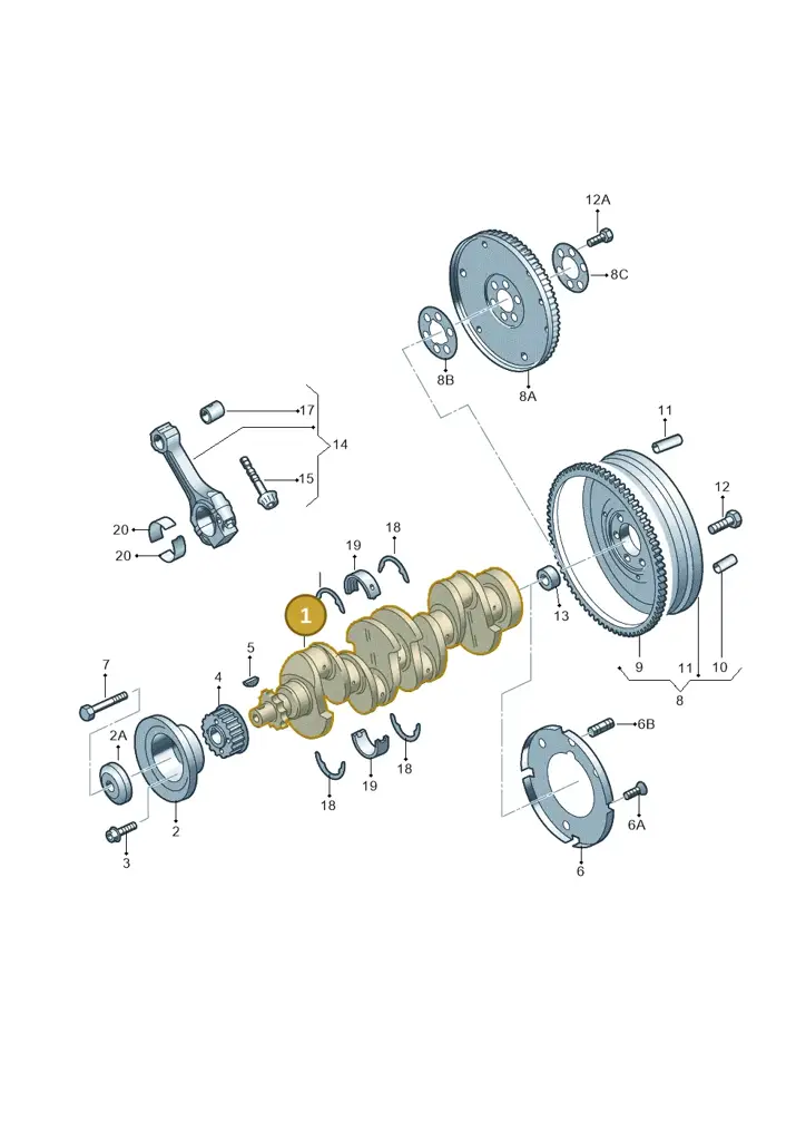 028105101R — Volkswagen LUPO/3L TDI (2003-2005) diagram 158105050, position 1